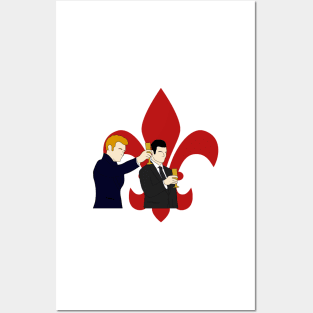 klaus and elijah fleur de lis the originals Posters and Art